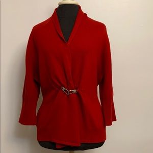 Neiman Marcus Red Cashmere Sweater